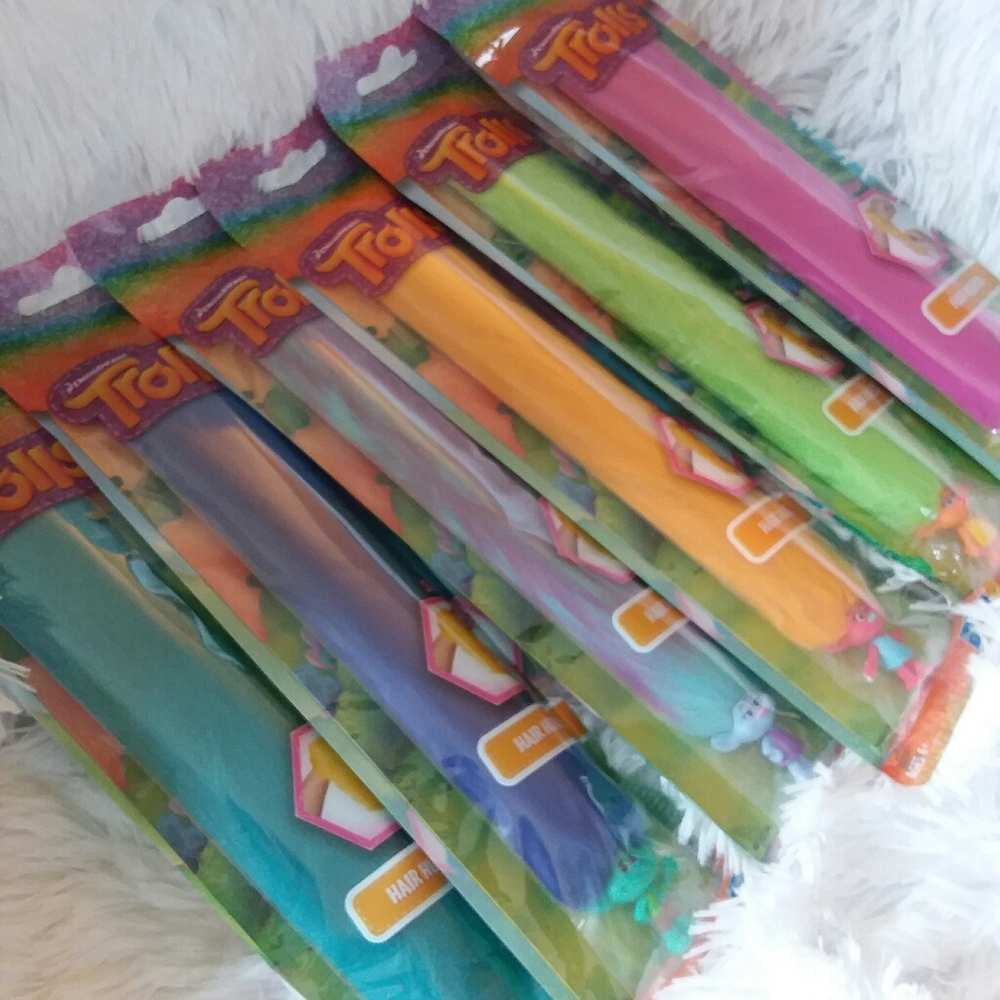 Trolls hair huggers all 6 - full set